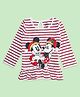 Pantaloons Baby Cotton Disney Mickey Mouse Featuring Full Sleeves Minnie  Mouse Printed Top - White