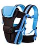Babygo Kids 4-in-1 Adjustable Baby Carrier Cum Kangaroo Bag Honeycomb Texture Baby Carry Sling Back Front Carrier for Baby with Safety Belt and Buckle Straps 4-in-1 Adjustable Baby Carrier Cum Kangaroo Bag- Blue