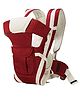 BabyGo Kids 4-in-1 Adjustable Baby Carrier Cum Kangaroo Bag Honeycomb Texture Baby Carry Sling Back Front Carrier for Baby with Safety Belt and Buckle Straps -Maroon
