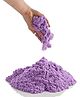 BabyGo Soft Space Sand Clay for Indoor Playing Moldable 500g in Resealable Bag with Free Big Mould - Purple