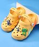 Babyoye Clogs with Strap Closure & Applique - Yellow