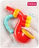Babyhug Trumpet Shaped Baby Rattle - Red | Fun, Lightweight & Engaging Toy for Infants | Enhances Grasping & Sensory Skills | Non-Toxic | BIS Certified