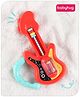 Babyhug Premium Guitar Shape Baby Rattle  Red | Musical & Interactive Toy | Safe, Non-Toxic | Promotes Sensory Skills | Gift for 3+ Months | BIS Certified