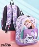 Babyhug Disney Frozen Seek The Truth  Backpack Lavender - Height 16 Inches