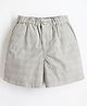 Cherry Crumble By Nitt Hyman Graph Checked Shorts - Khaki Brown