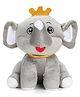 Webby Plush Cute Crown Elephant Soft Toy for Kids - 20 cm