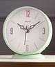 Ximdeco Round Mini Analog Green Plastic Table Clock