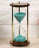 Ximdeco Green Brass Wooden Sand Timer