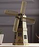 Ximdeco Metallic-Toned Wind Mill Monument Miniature Showpiece