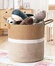 Jasmey Homes Spacious Sturdy Storage Basket - White