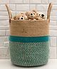 Jasmey Homes Spacious Sturdy Storage Basket - Teal