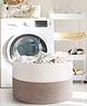 Jasmey Homes Spacious Sturdy Storage Basket - White