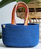 Jasmey Homes Boho Basket for storage/diaper basket - Blue