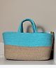 Jasmey Homes Twin Tone Toy Basket - Ice Blue & Beige