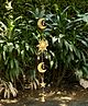Duli Sun Moon Star Design Metal Wall Hanging Windchime with Hanging Bells