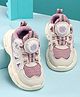 KIDLINGSS Mesh Detailed Swivel Buckle Closure Shoes - Purple