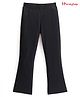 Honeyhap Premium Cotton Elastane With Bio Finish Full Length Ribbed Leggings Solid Colour - Black