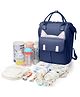 Babymoon Multifunction Diaper Backpack Style Kitty Print Diaper Bag - Blue