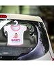 Baby on Board Car Decals Cloth Safety Sign Board with Hanger Car Warning Sign Vehicles Sticker  - Pink
