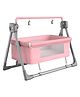 House of Quirk Electric Baby Rocker  Cot Bed with Comfortable Mattress  Sleeping Basket for Baby - Pink