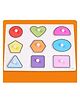 Baybee 2 in 1 Wooden Number and Shape Puzzles for Kids, Wooden Numbers and Shape Puzzles