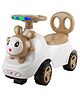 JoyRide Baby Bunny Delux Ride On Panda with LED Lights & Music - Big Backrest - Under Seat Storage Utility Box - Rider for Kids - Boys - Girls - Age Group 1 to 3 Years Ride on-Brown