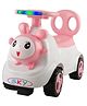 JoyRide Baby Bunny Delux Ride On Panda with LED Lights & Music - Big Backrest - Under Seat Storage Utility Box - Rider for Kids - Boys - Girls - Age Group 1 to 3 Years Ride on-Pink