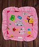 Mittenbooty baby mustard seed or Rai Pillow Square -Car print Pink