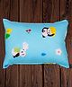 Mittenbooty baby soft Pillow with pollyfill filling -Panda print Blue