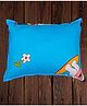 Mittenbooty baby soft Pillow with pollyfill filling -Bunny print Blue