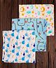 Mittenbooty 100 % cotton Muslin Baby Swaddle wraps Pack of 3-Car Print