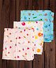 Mittenbooty 100 % cotton Muslin Baby Swaddle wraps Pack of 3-Monkey Print
