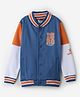 The Souled Store  Full Sleeves Colour Blocked Cotton Varsity Jacket - Multi Colour