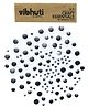 Vibhuti Crafts Googly Eyes - Pack of 100, Assorted sizes - 6mm, 7mm, 12mm, 16mm | Wiggle Eyes for DIY Projects