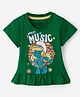 The Souled Store The Smurfs Featuring Half Sleeves Smurfette Printed Tee - Green