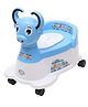 Muren Musical buffalo  Shape Potty Training Seat with Easy Grip Handles Wheel Removable Bowl-Blue (Color May Vary)