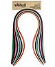 Vibhuti Crafts 500 pcs 3mm Multicolored Quilling Paper Strips for Jewelry & Scrapbooking | Multicolor Craft Coil Kit