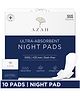 Azah XXXL Night Sanitary Pads For Women| Extra Large Night Pads 3x More Leakproof - Box of 10 | XXXL