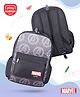 Play Nation Marvel Avengers Backpack|2 Main Compartments, 1 Front Pocket, 2 side Bottle Pockets|Water Resistant|Long lasting and Durable Zippers | Comfortable back cushioning | For School, Travel and Outdoors|Black- 16 inches