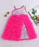 Many frocks & One Shoulder Sequin Embellished Ruffled Detailed Dress - Pink