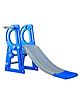 BabyGo Riko Kids Toy Foldable Slide with Basket for Indoor & Outdoor Home & School - Blue