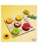 The Little Boo Wooden Fraction Cut Board - Multicolour