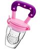 Neonate Care Chewy Silicone Food and Fruit Nibbler with Extra Silicone Mesh Teether and Feeder - Pink Fruit feeder