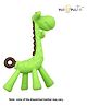NeonateCare BPA Free -  Flexible -  Soft Silicone Giraffe Shape Teether- Green