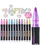 ARCADE TOYS Metallic Glitter Shades Permanent Marker Pen(Pack of 12) - Multicolour