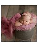 MOMISY Baby Photography Photoshoot Props Breathable Blanket Swaddle Wrap- Pearl (Fuchsia)