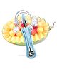 MOMISY Melon Baller Scoop Set, Professional 4 in 1 Stainless Steel Fruit Carving Tools Set,Fruit Scooper Seed Remover Watermelon Knife for Dig Pulp Separator (4 in 1 Scoop) (Sky Blue)