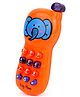 Fiddlerz Musical Toy for Babies Mobile Phone Toy with Lights & Soft Sound Toy for Kids (Orange)