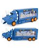 Fiddlerz Dinosaur Truck Toys for Kids Screen Show Dino World Toy Truck with 360 Degree Rotation, Light and Sound Vehicle Toy - Blue