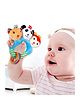 Baby Moo Forest Animals Squeaker Teething Ring Rattle - Blue